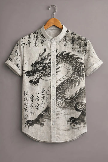 Royal Dragon Ink Style Designer Shirt