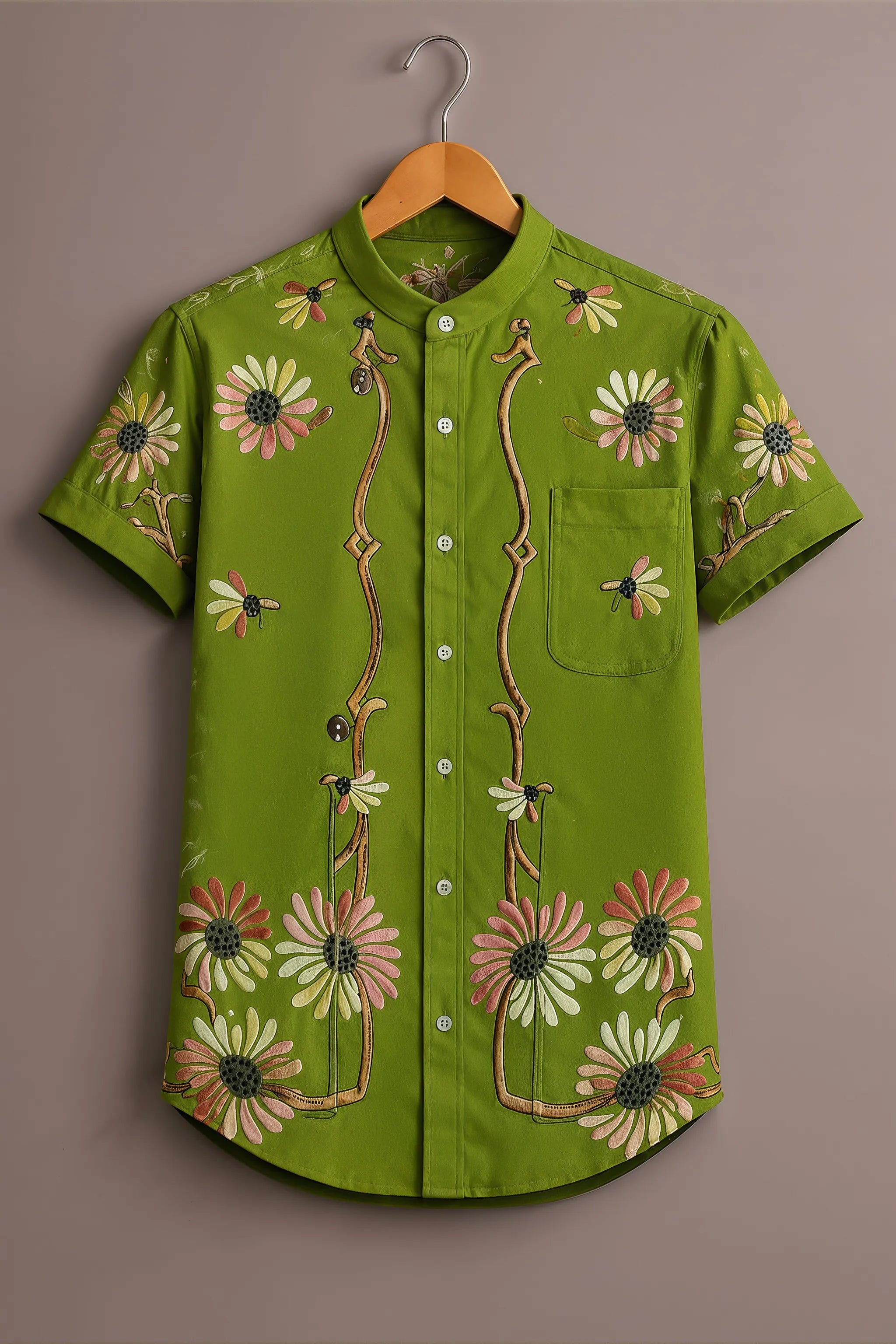 Spring Daisy Floral Premium Shirt