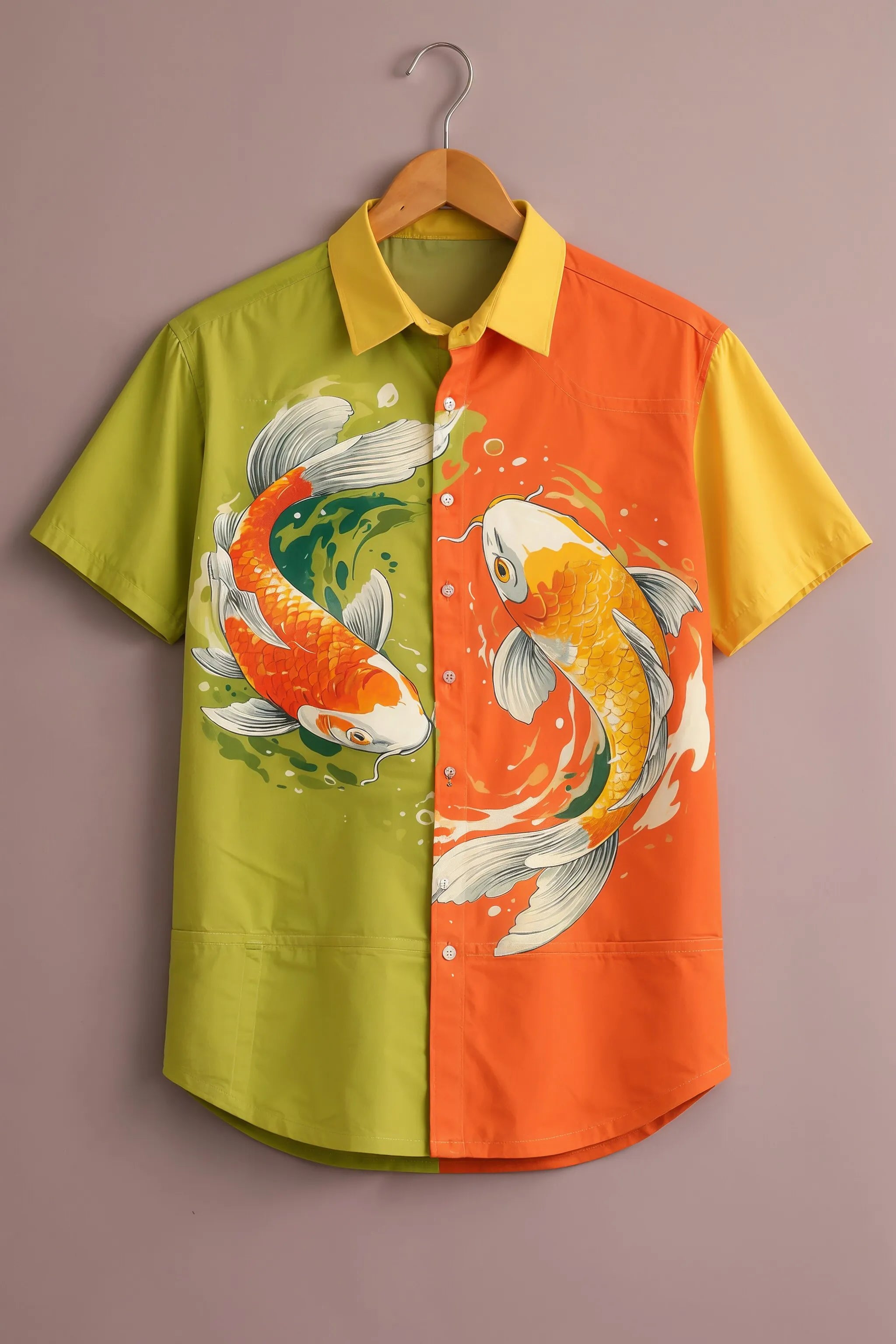 Koi Fish Dual Tone Designer Shirt