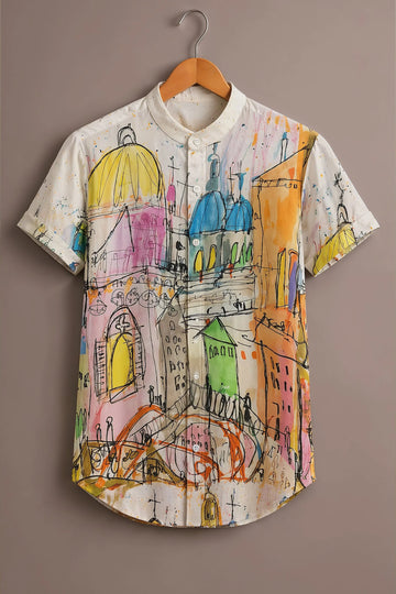 Color Splash City Art Premium Shirt