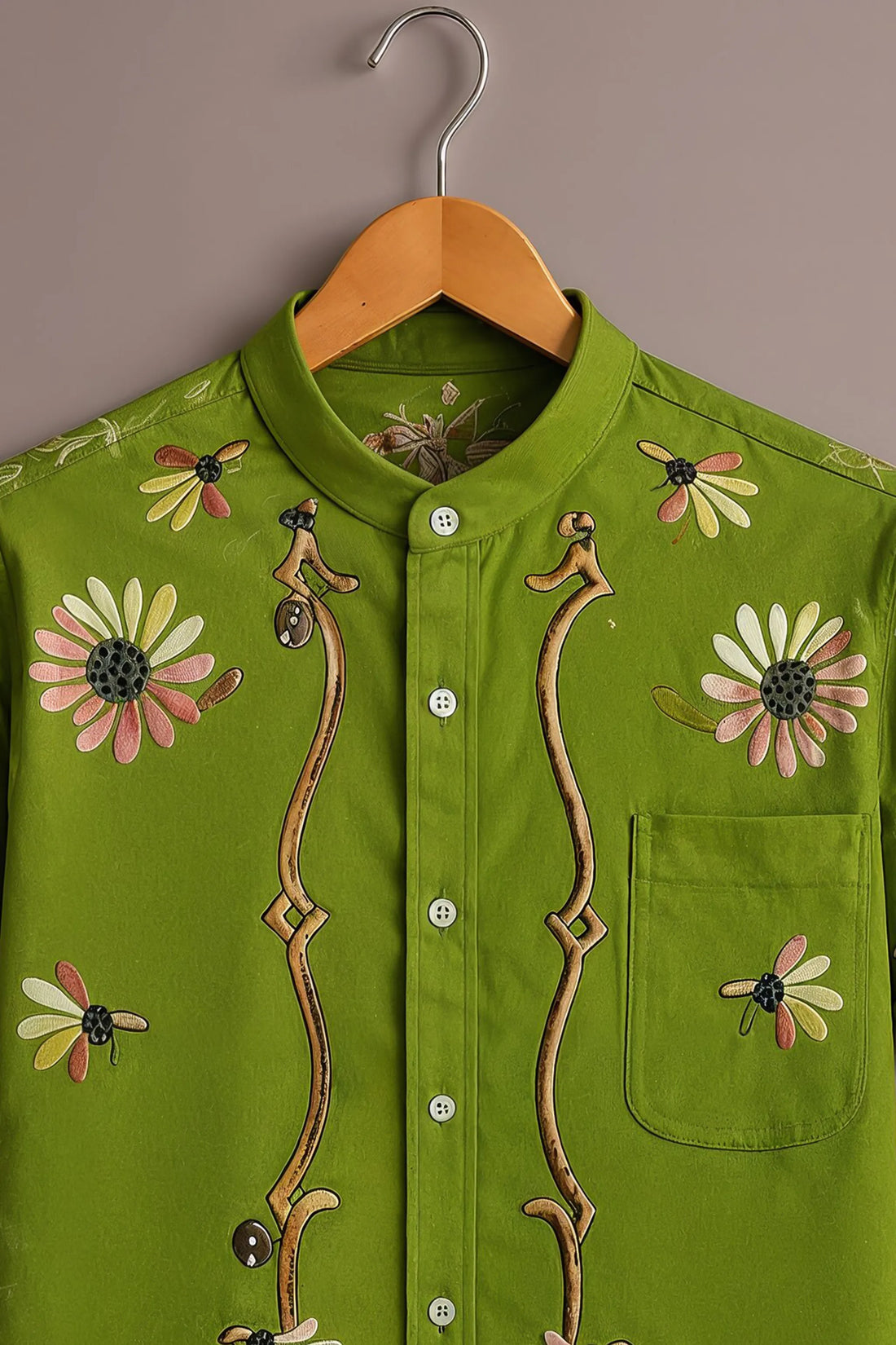 Spring Daisy Floral Premium Shirt