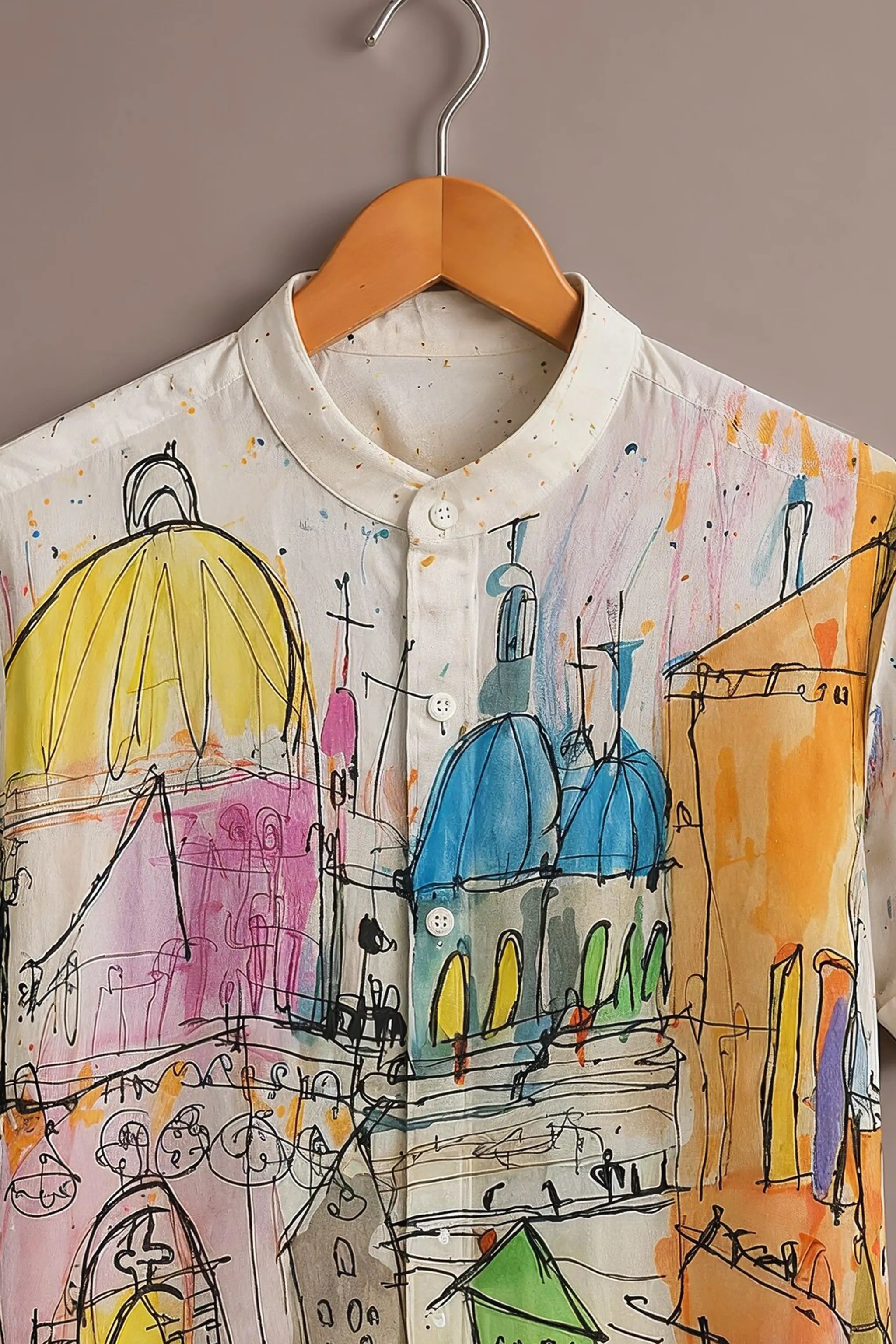 Color Splash City Art Premium Shirt