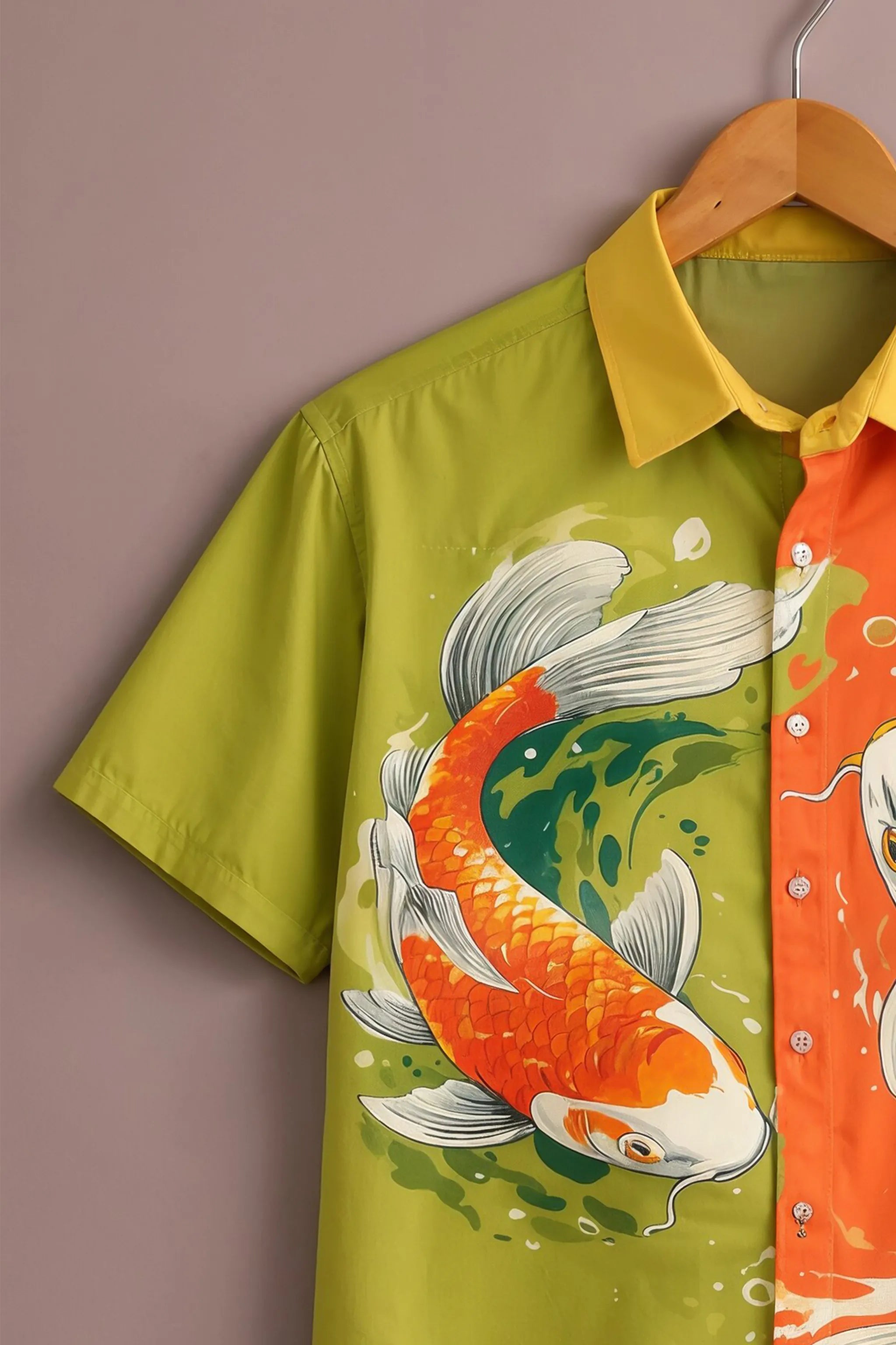 Koi Fish Dual Tone Designer Shirt