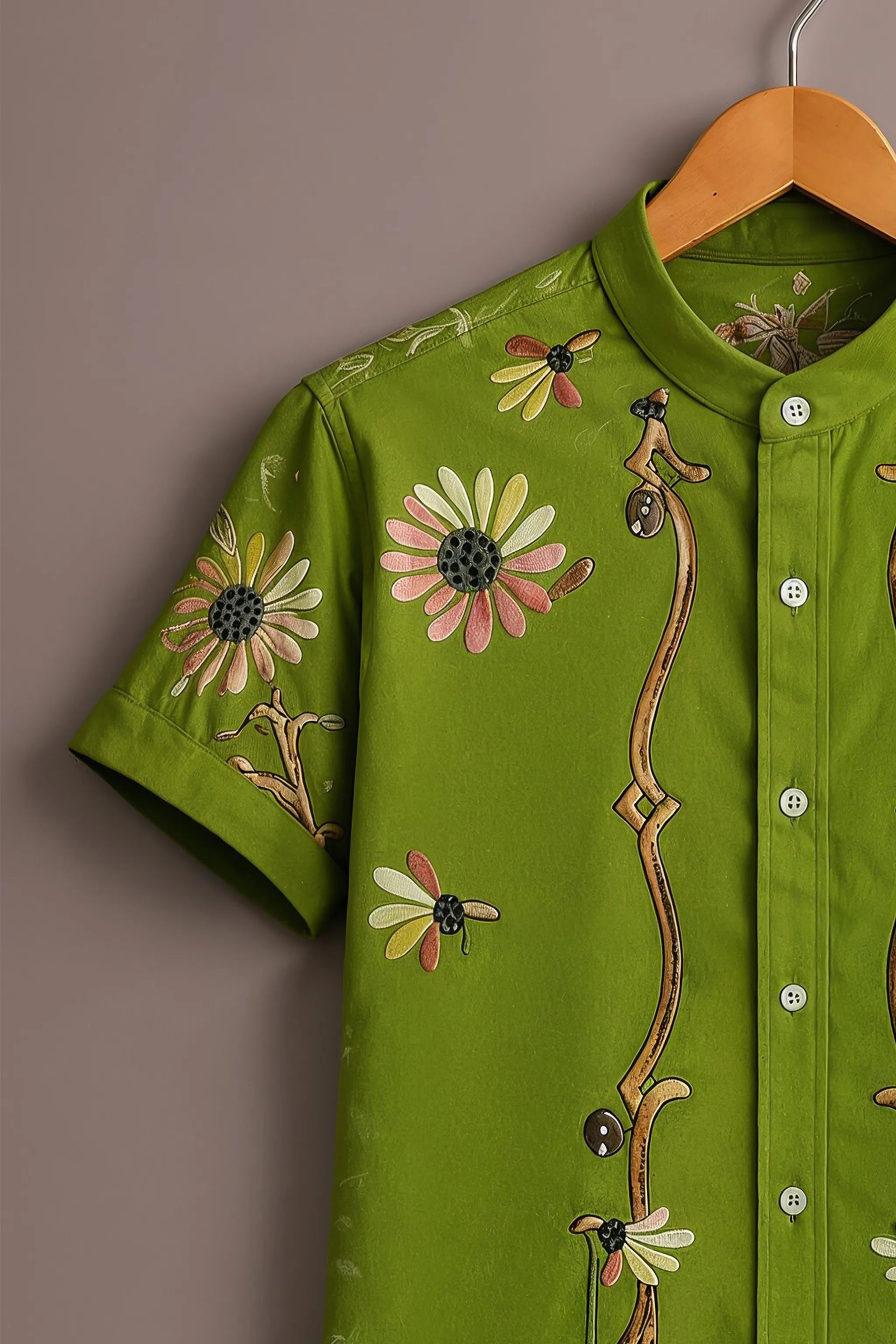 Spring Daisy Floral Premium Shirt